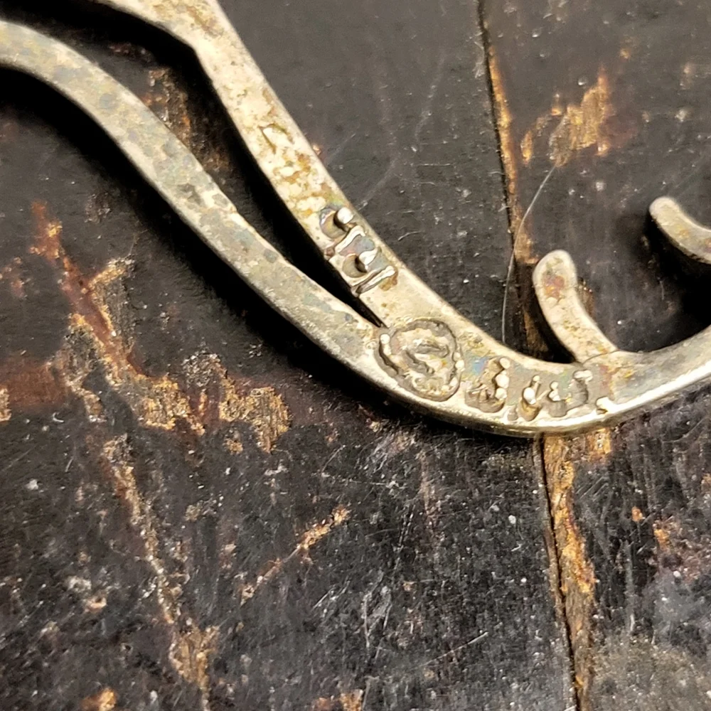 Belinda Woody Sterling Silver Cat Brooch